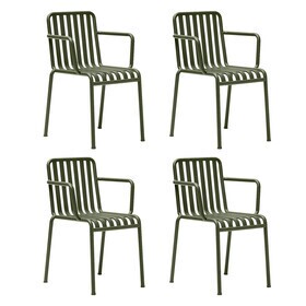 HAY - Palissade tuinarmleunstoel set van 4