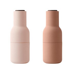 Audo - Bottle Grinder molen set van 2 deksel walnoot