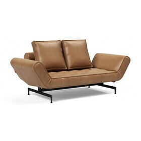 Innovation Living - Ghia Laser slaapbank stof met leer 210x93cm