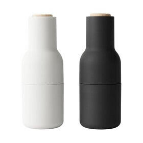 Audo - Bottle Grinder molen set van 2 deksel beuken