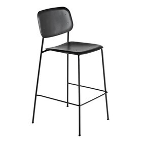 HAY - Soft Edge 95 barkurk hoog onderstel staal zwart