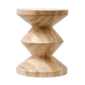 POLSPOTTEN - Zig Zag Hocker Travertin