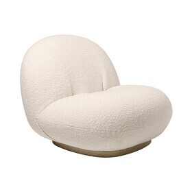 Gubi - Pacha lounge chair onderstel parel goud