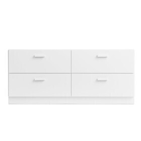 String - Relief ladekast laag met sokkel 123x46,6cm