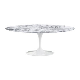 Knoll International - Saarinen eettafel ovaal 198cm marmer