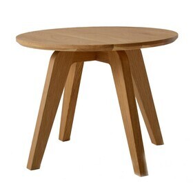 Jan Kurtz - Dweller massief houten bijzettafel Ø50cm