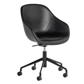 HAY - About a Chair AAC 155 bureaustoel leer onderstel zwart