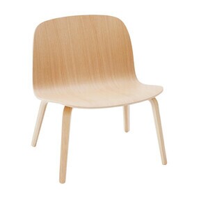 Muuto Visu Lounge Chair With Wood Frame | AmbienteDirect