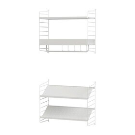 String - Wandkapstok met schoenenrek klein