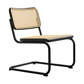 Thonet - S 32 VL lounge sledestoel onderstel zwart