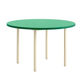 Two-Colour Esstisch Gestell Elfenbein Ø120cm