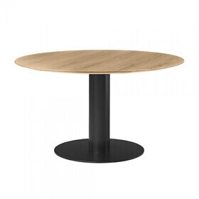 Gubi - 2.0 Dining eettafel onderstel zwart Ø130cm
