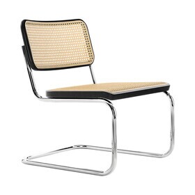 Thonet - S 32 VL lounge sledestoel onderstel verchroomd