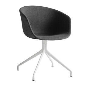 HAY - About a Chair 21 draaistoel gepolsterd onderstel wit