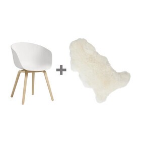 HAY - Actie-set About a Chair 22 2.0 armleunstoel + vacht