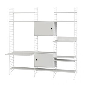 String - Plank met 2 kasten en media plank 180x200x30cm