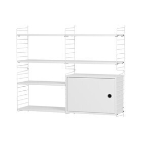 String - Wandplank met kastelement 116x100x30cm