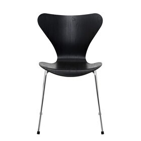 Fritz Hansen - Serie 7™ stoel geverfd essenhout onderstel verchoomd