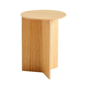 HAY - Slit houten bijzettafel rond h 47cm