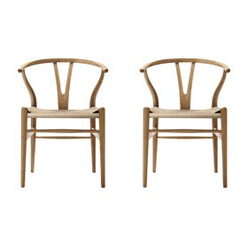 Carl Hansen - CH24 Wishbone Chair onderstel eiken set van 2