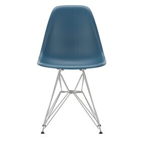 Vitra - Eames Plastic Side Chair DSR RE verchroomd