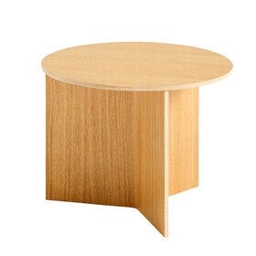 HAY - Slit houten bijzettafel rond h 35,5cm