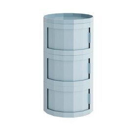 HAY - Facet container 30 met voeten en wielen