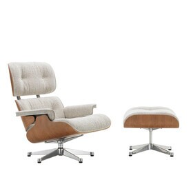 Vitra - Eames Lounge Chair Fauteuil & voetenbank stof