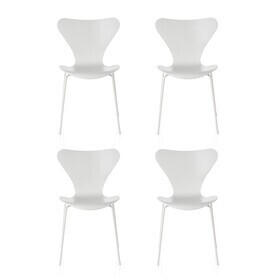 Fritz Hansen - Serie 7™ stoel gelakt monochroom set van 4
