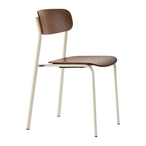 S 243 Stuhl Gestell perlweiß