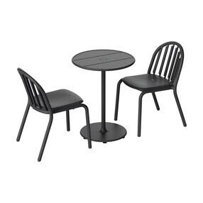 Exklusive Edition Fred's Set Gartentisch Ø 60cm + 2 Gartenstühle