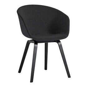 HAY - About a Chair AAC 23 armleunstoel onderstel eiken zwart